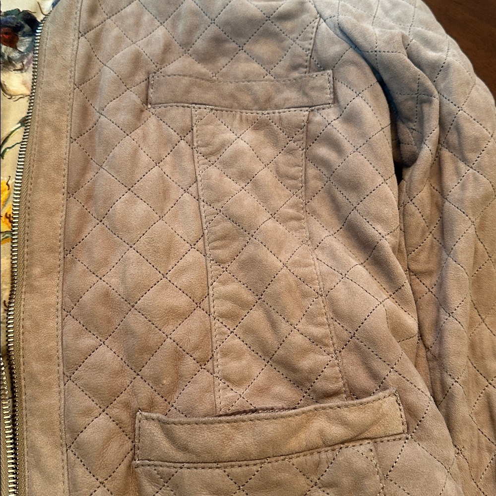 Dolce & Gabbana Quilted Suede Jacket • Distressed Vintage Look • Made in Italy - Picture 11 of 16